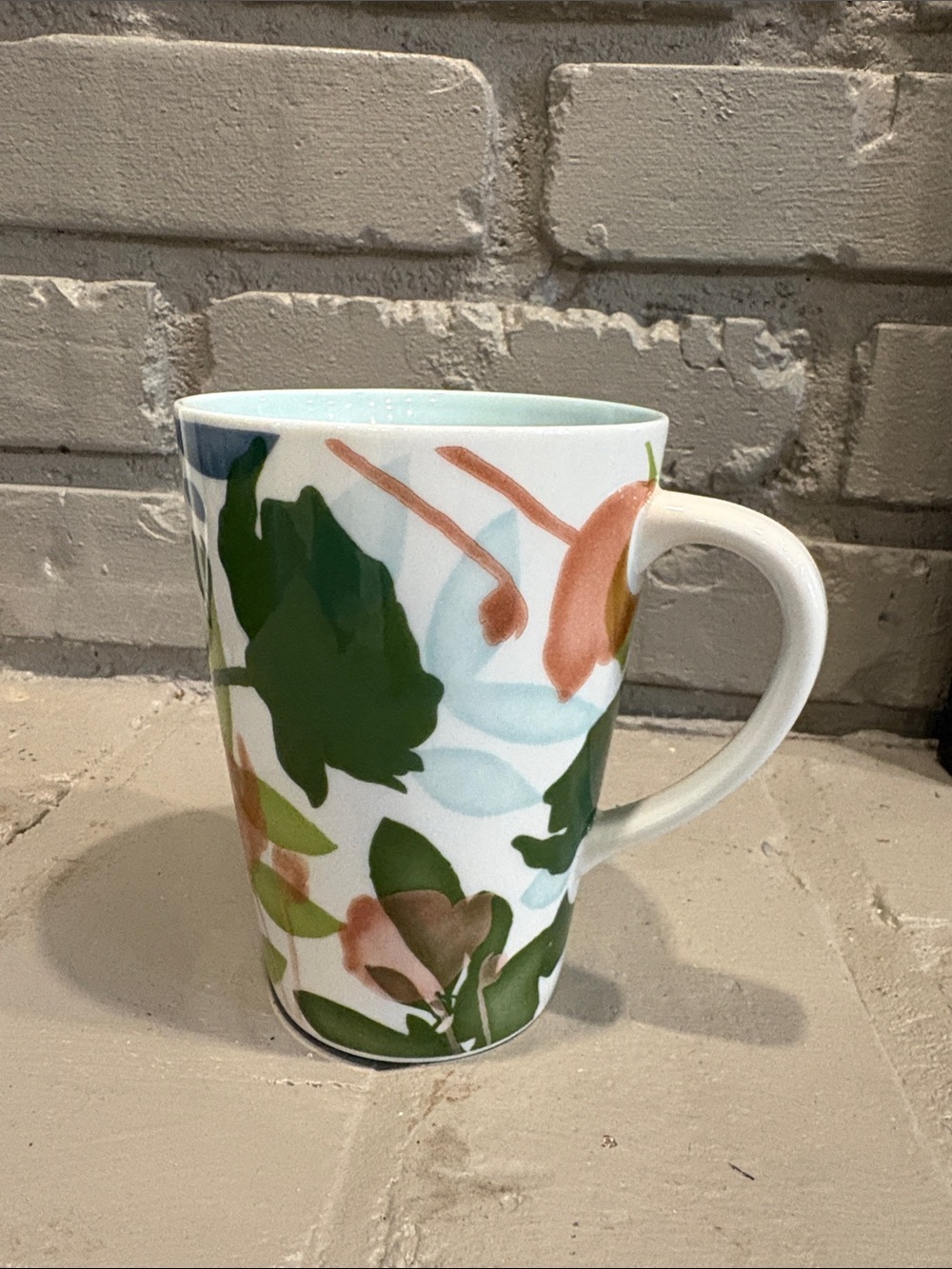 NWT Starbucks 2009 Watercolor Floral Mug